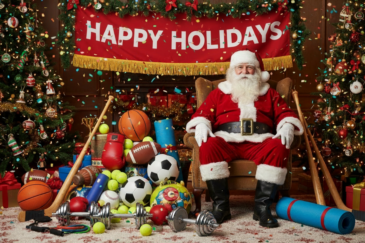 change the abnner to read "happy holidays"