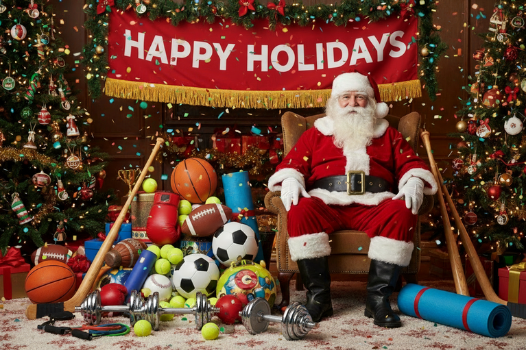 change the abnner to read "happy holidays"